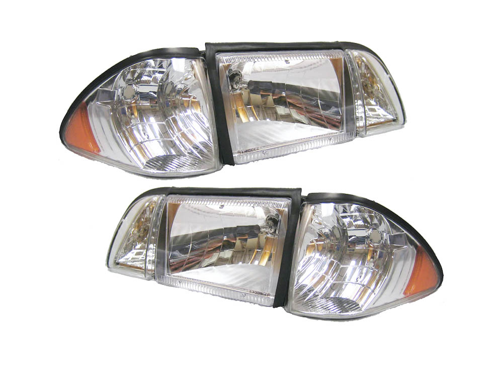 PDI FR361-12C Mustang Ultra Clear Headlights (87-93 All)