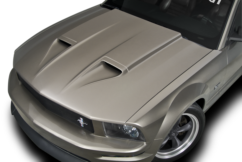 2015-2017 Ford Mustang Ram-Air Fiberglass Hood by Anderson Composites