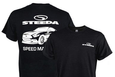 トップス PROFESSIONAL S/S T-SHIRT (BLACK) S Steeda Black Speed Matters T-Shirt, 297 2000BK