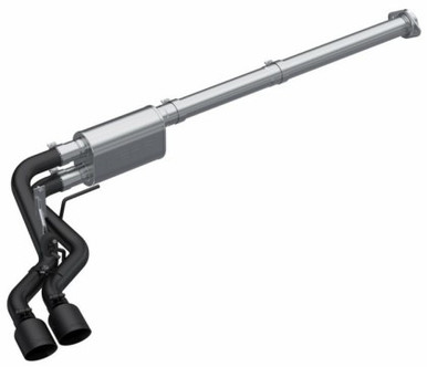 MBRP 3in Black Coated Cat-Back Exhaust w/ 4.5in OD Tips | Ford F150 (09-14) (S5261BLK)