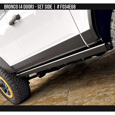AirDesign FO34E68 Bronco 4D Rocker Panel Set - Satin Black (21-25)