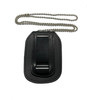 Velcro Closure Badge Holder - Clip On with Chain - Oval Shape