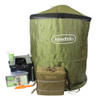 PORTABLE TOILET KIT IN A COYOTE BACKPACK BY INSTAPRIVY