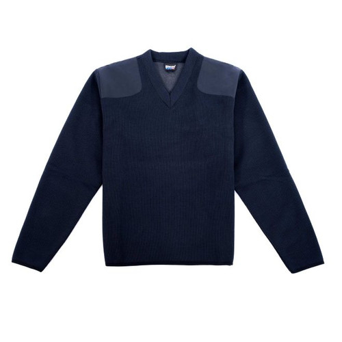 Blauer Fleece-Lined V-Neck Sweater (Dark Navy)