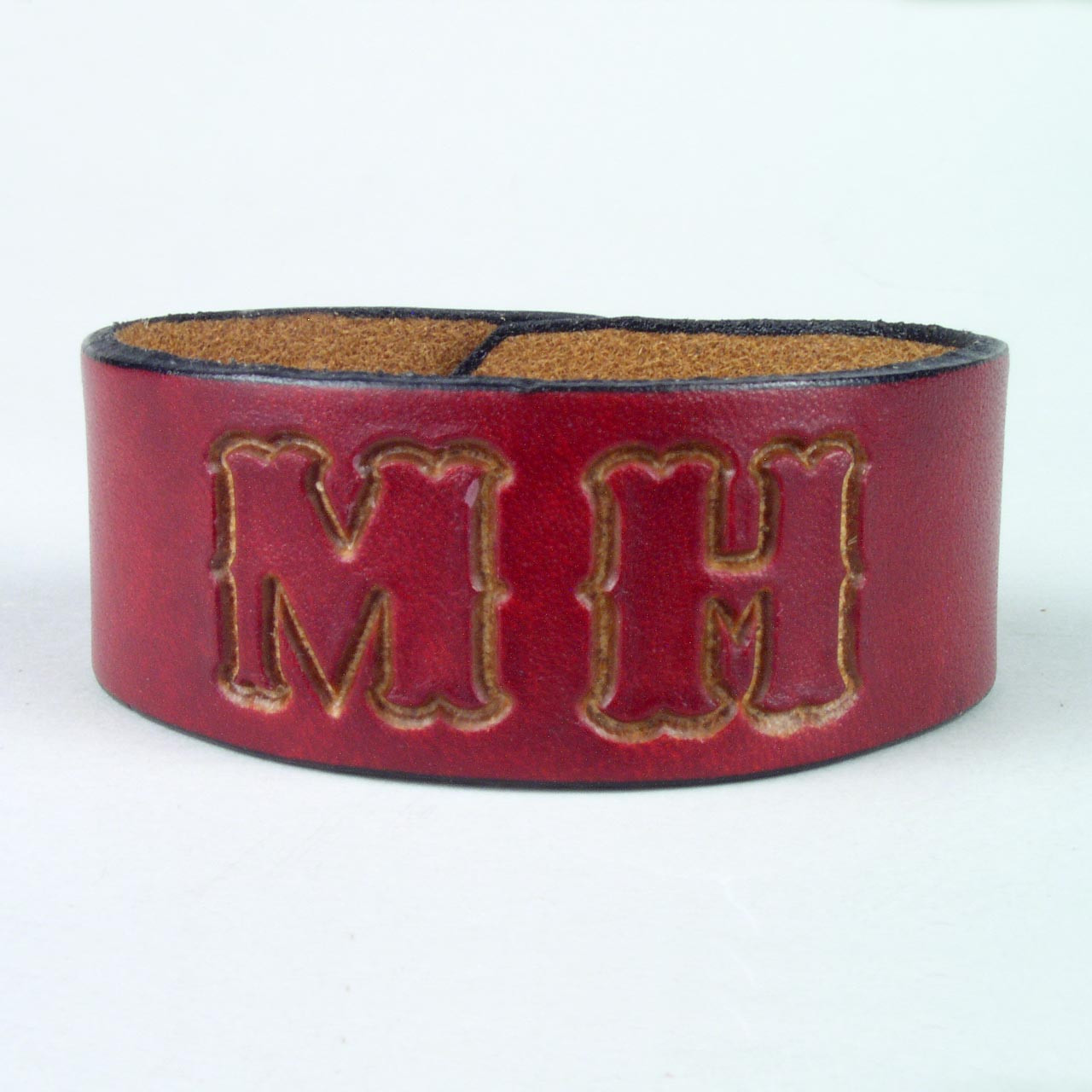 Classic Leather ID Bracelet 1" wide Leathersmith Designs Inc.