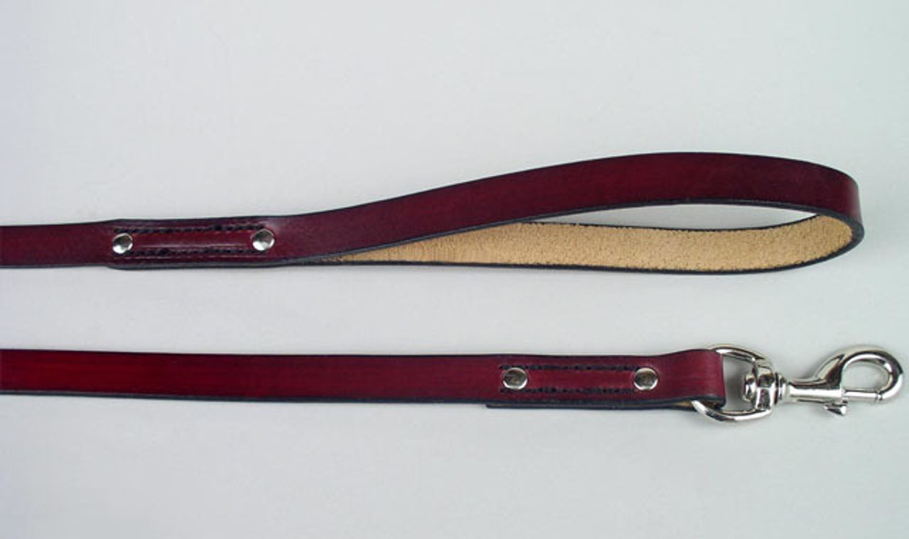 Plain Leather Dog Leash - Leather Leads For Dogs