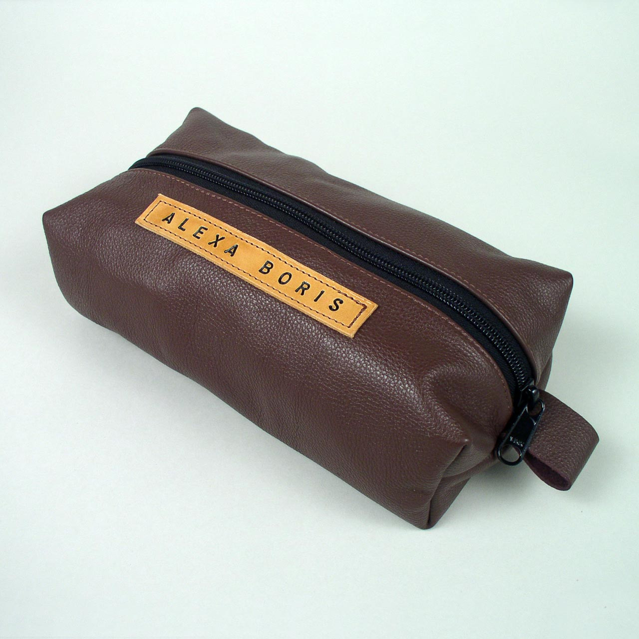 Leather Toiletry Bag Men Personalized Mens Toiletry Bag