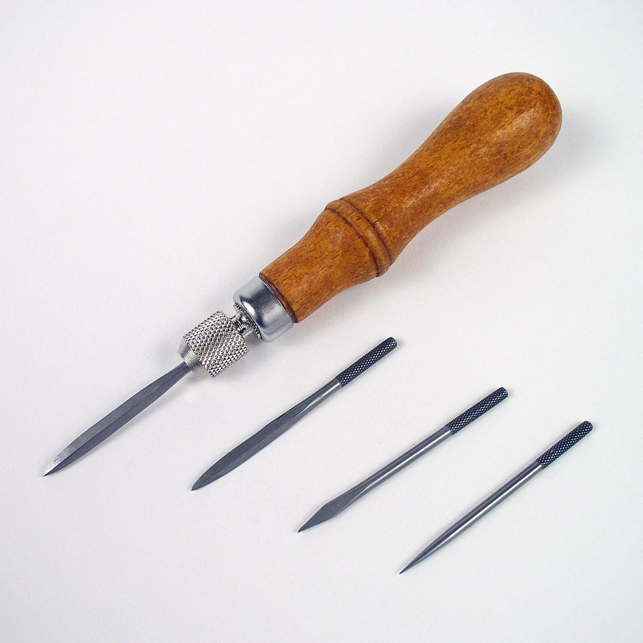 Awl Set 4 Different End Pieces - Leathersmith Designs Inc.