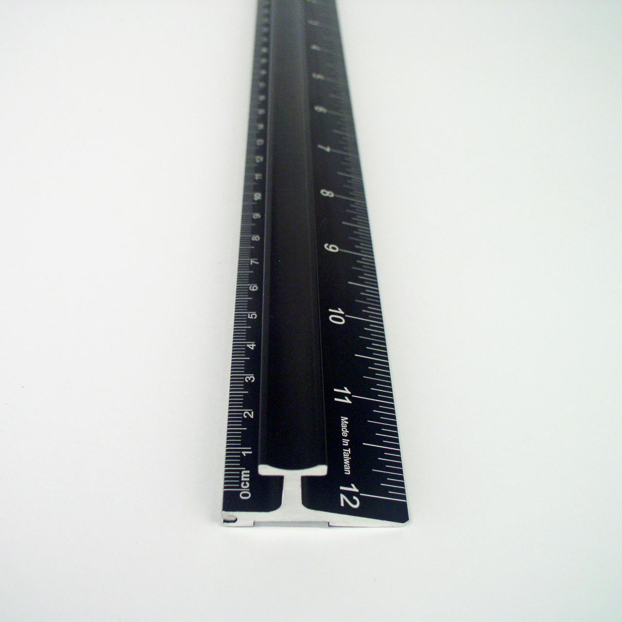 Imperial Global Ruler, New Design 30 cm (12 inch) Metal Craft Safety Ruler,light Weight with Folding Safety Guard.use with Rotary Cutter,stanley or XA