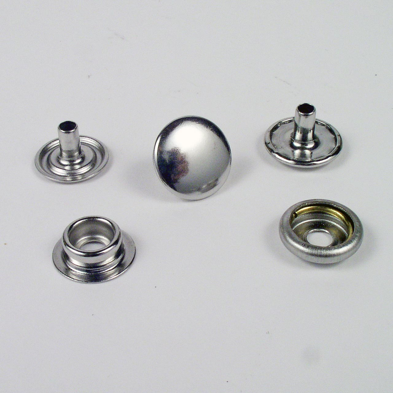 Line 24 Snaps Nickel Plated pkg of 10 - Leathersmith Designs Inc.