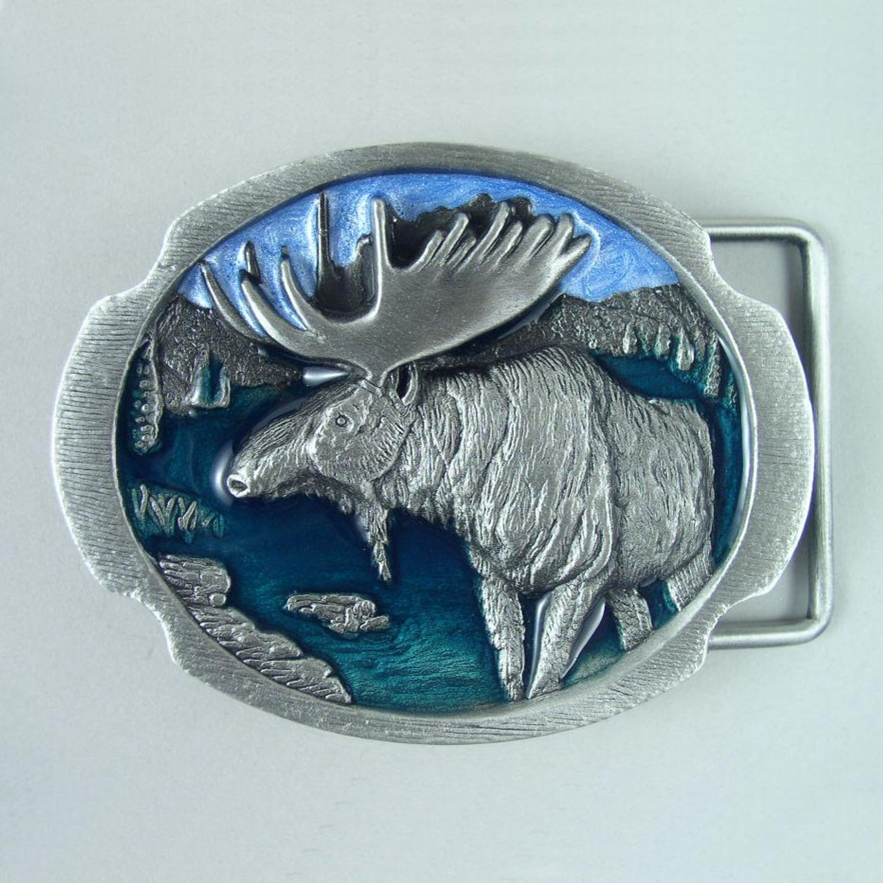 moose belt buckle