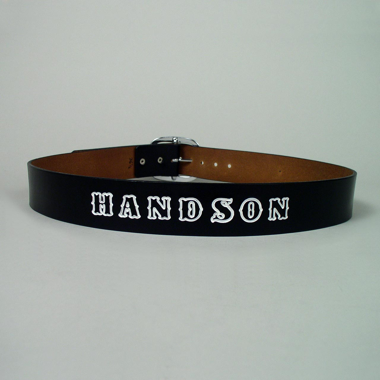 Plain Custom Leather Name Belt 1 1/2