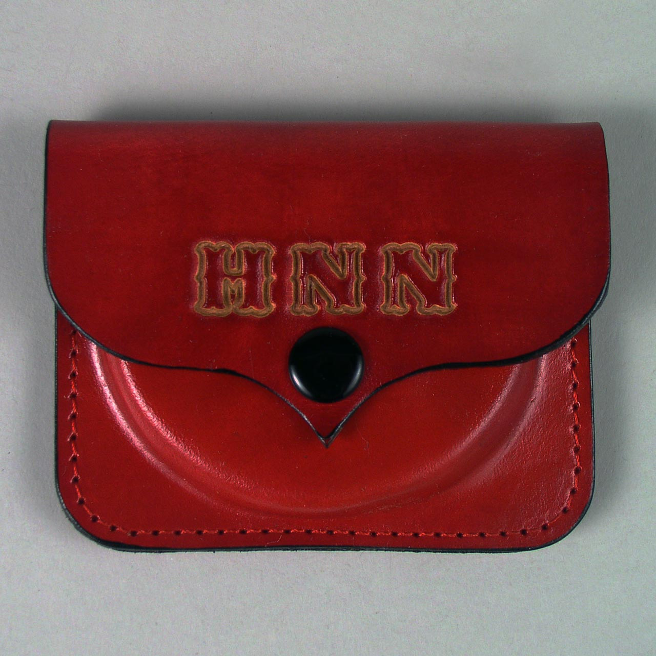 Molded Small Leather Change Purse - Leathersmith Designs Inc.