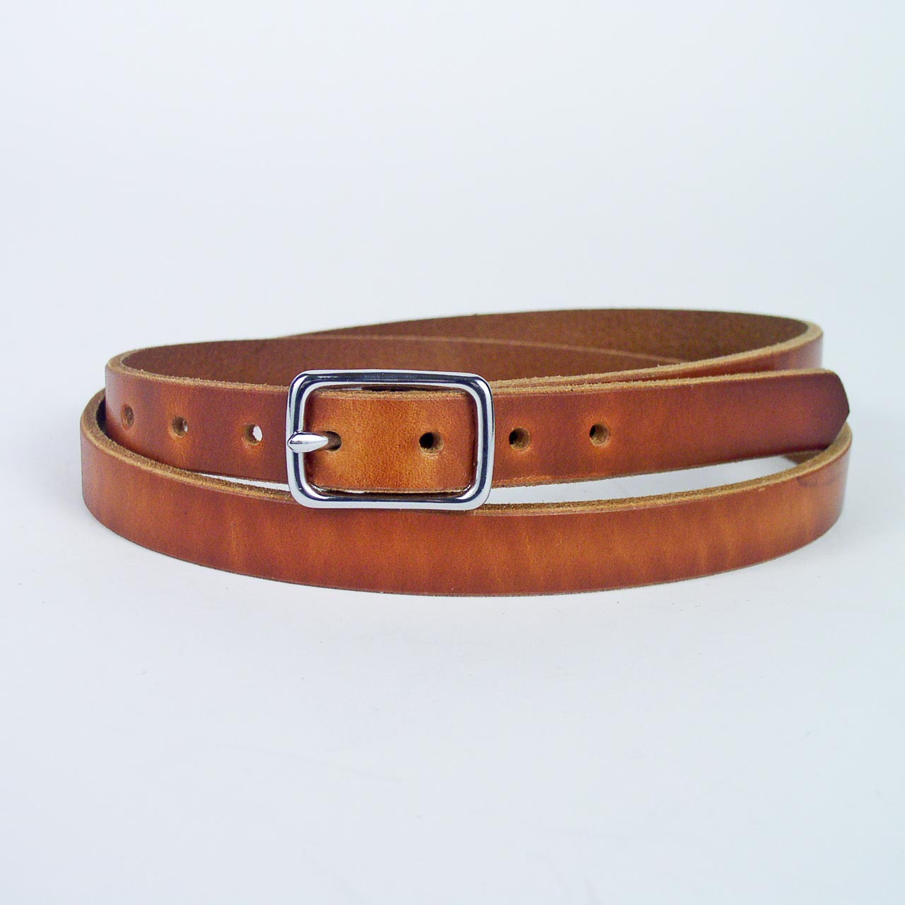 Tan Textured Leather Dress Belt YRI Belts - Main Image