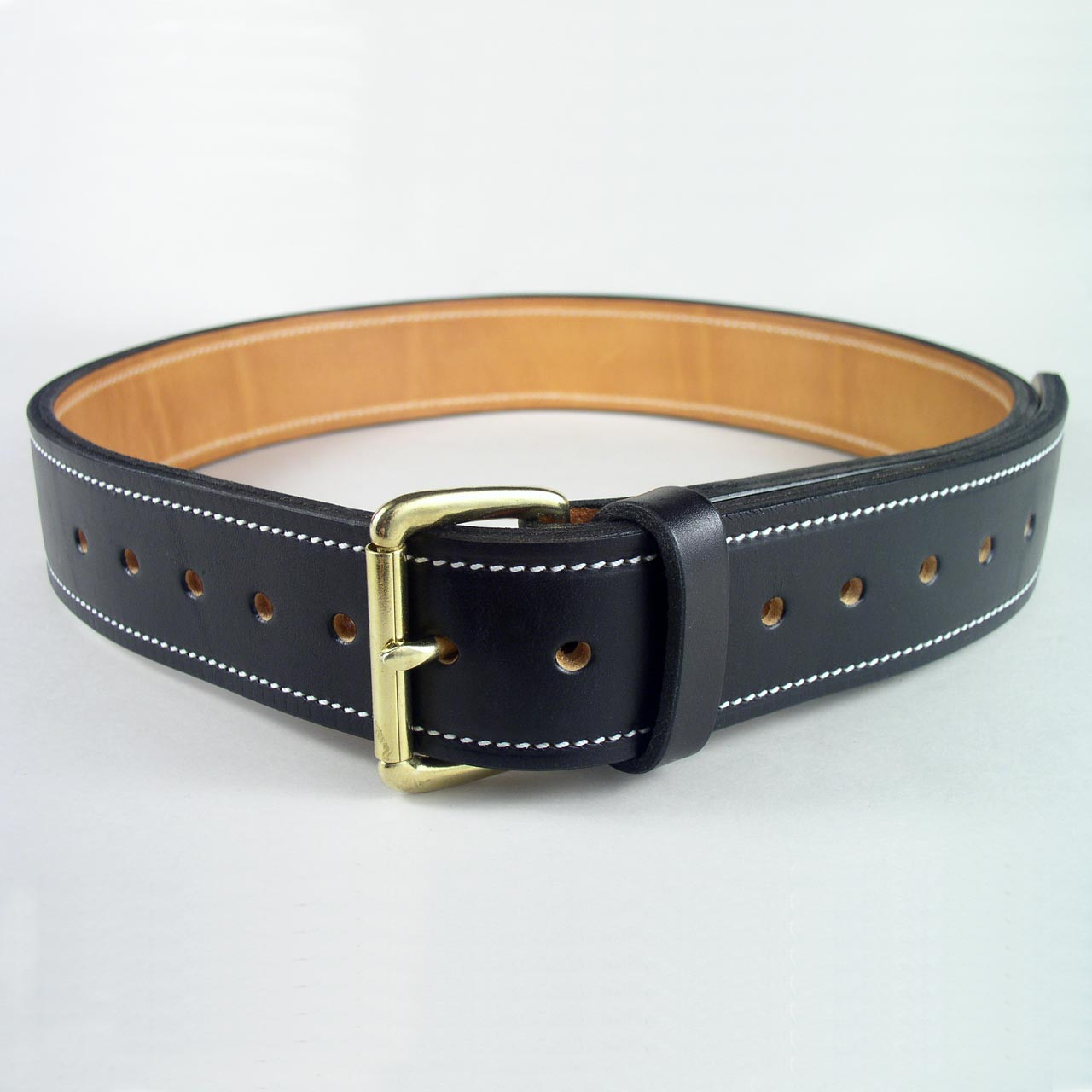 2 to 2-3/4 Heavy Duty Tapered Width Leather Belt