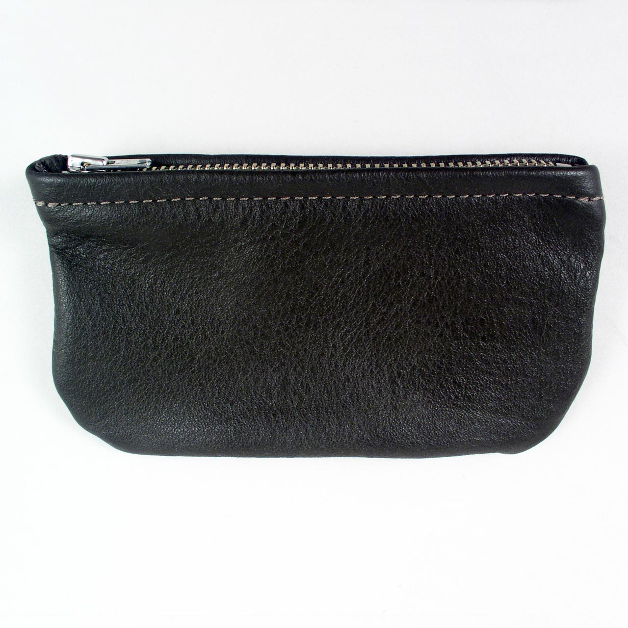 Soft Leather Zipper Coin Purse