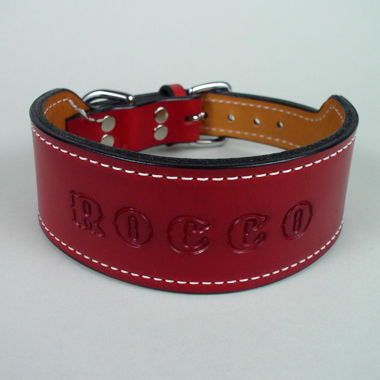 Personalised Leather Dog Collars Australia Custom Dog Name ID Collars  Engraved