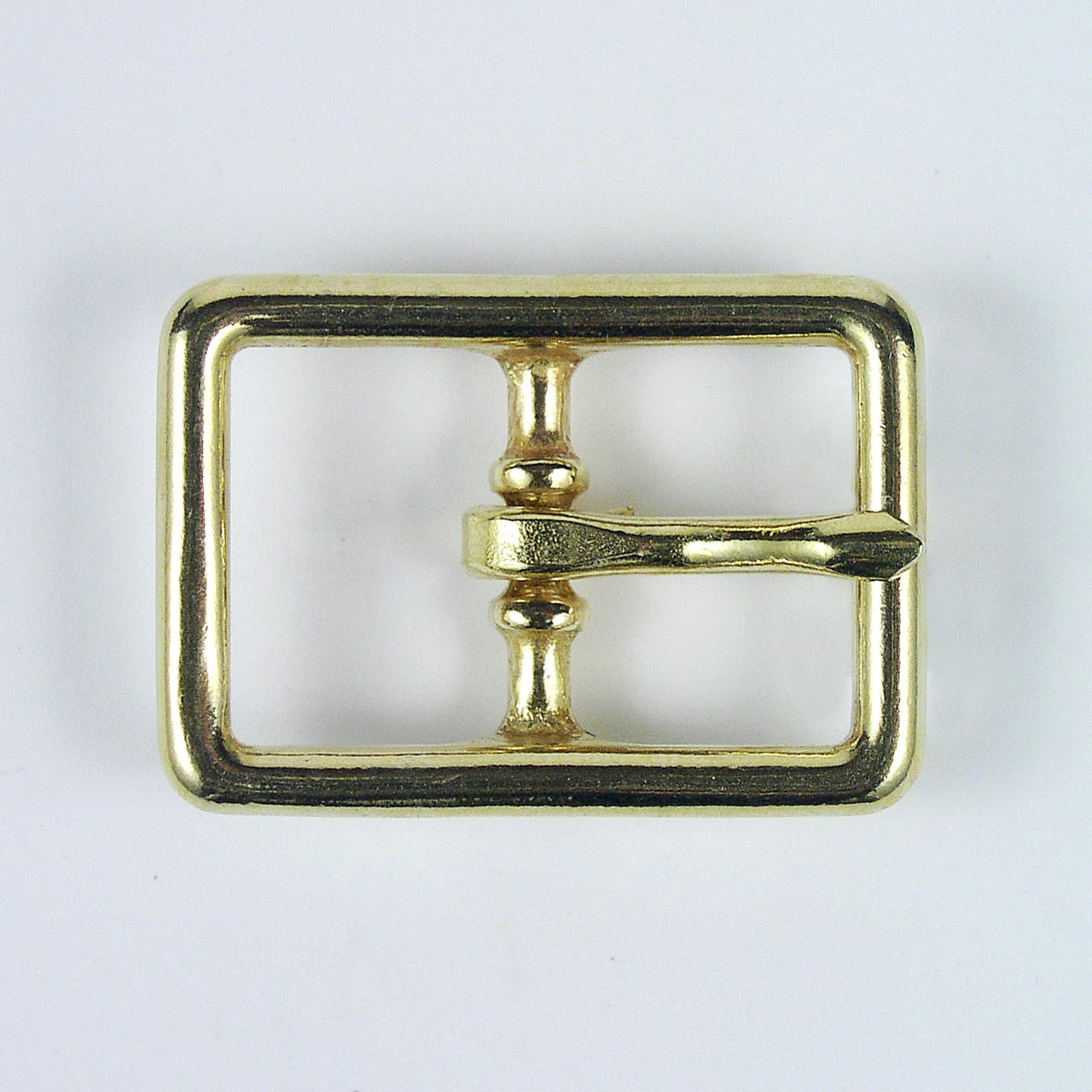 3/4 inch Polished Solid Brass Belt Buckle - B9