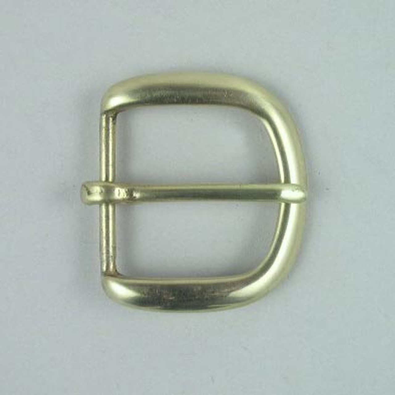 1 1/4 inch Polished Solid Brass Belt Buckle - D19