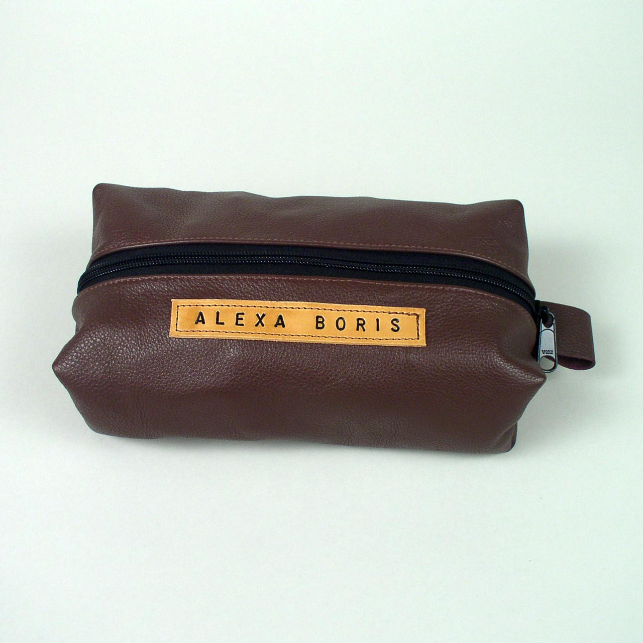 Personalized Leather Toiletry Bag Leathersmith Designs Inc.