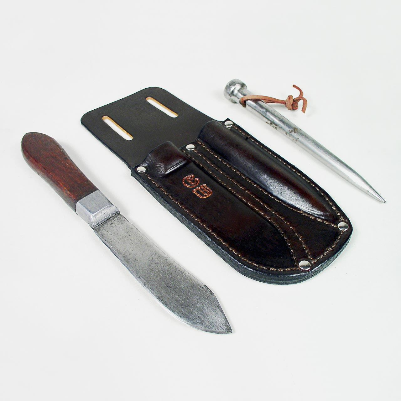 Custom Leather Knife And Spike Case Leathersmith Designs Inc.