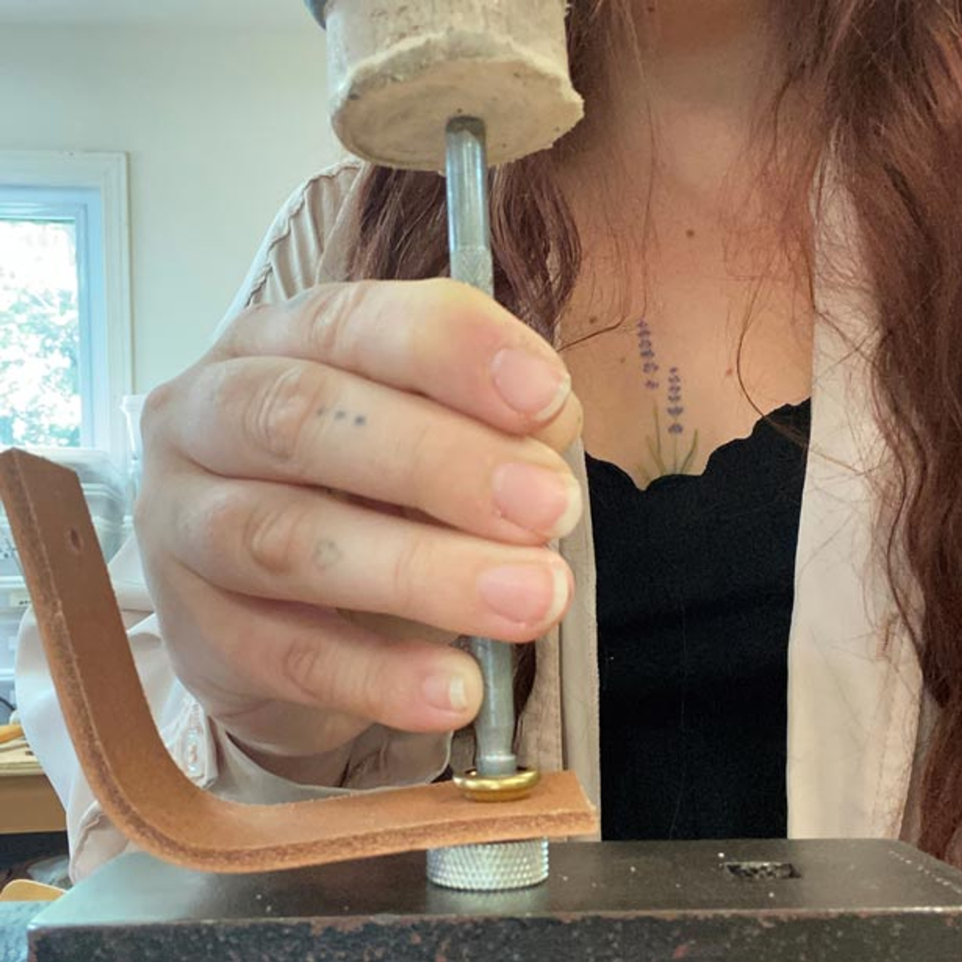 Setting Snaps in Leather Using Snap Setter Tools Leathersmith Designs Inc.