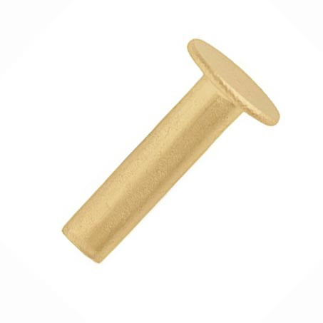 Tubular Rivets Solid Brass 5/16" pkg of 100 Leathersmith Designs Inc.