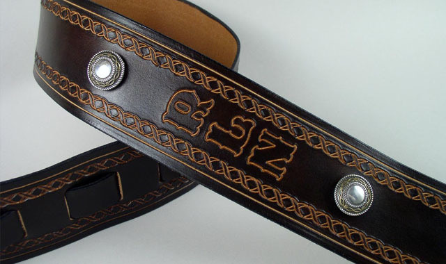 Custom Leather Guitar Straps Personalized Guitar Straps