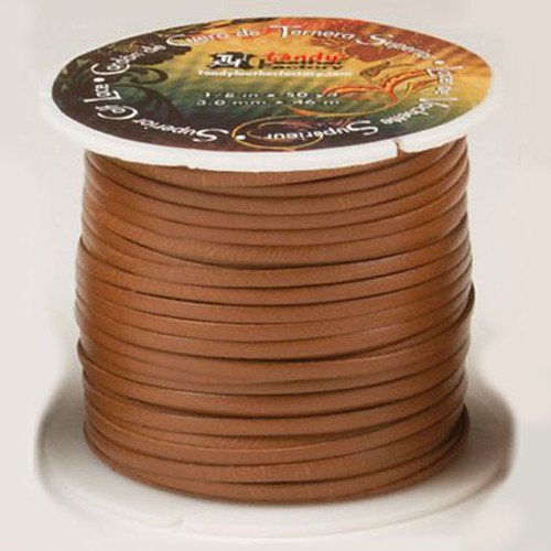 Chestnut Alum Tanned Leather Lace (Each Lace)