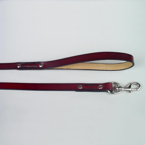 Plain Standard Leather Dog Leash Two Foot Length 1 wide - Leathersmith  Designs Inc.