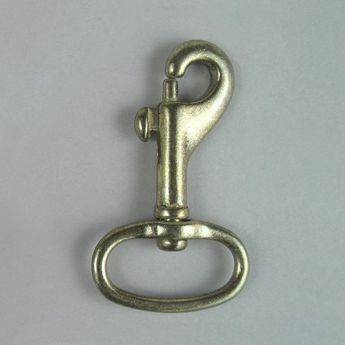 1 Sturdy Flat Swivel Snaps Solid Brass - Leathersmith Designs Inc.