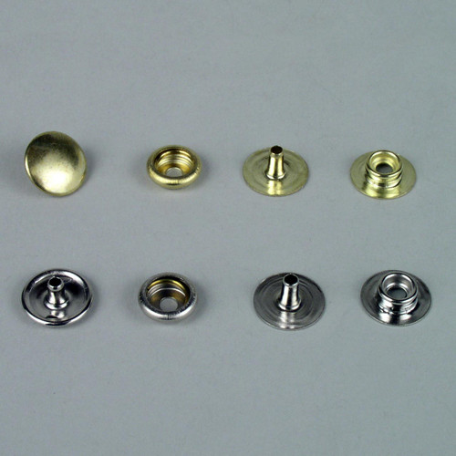 Heavy Duty Snap Fasteners 5/8'' 6/Pkg-Antique Brass