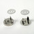 3/4 inch diameter magnetic purse clasp in silver color. Easy to install.