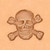 Skull Crossbones 3D Stamp