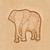 Elephant 3D Stamp