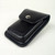 Vertical rugged cell phone holster molded from firm leather for protection and durability.