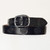 This handmade Celtic design leather belt is made of solid full grain leather at our leather shop in Nova Scotia, Canada.