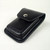 Vertical iPhone case molded from firm leather for protection and durability.