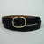 Stitched Leather Belt 1 1/2" Wide