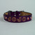 Personalized Jeweled Leather Dog Collar 1 1/2" wide