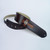 The natural oil color leather cross adorns this handmade Christian guitar strap.