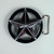 3D Star Belt Buckle Fits 1 1/2 Inch Wide Belt.