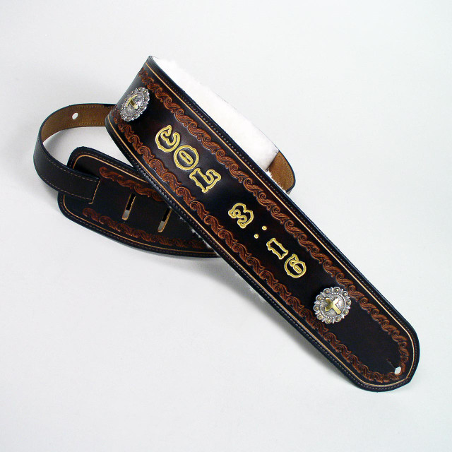 Christian Leather Guitar Strap Classic Series Leathersmith Designs Inc.