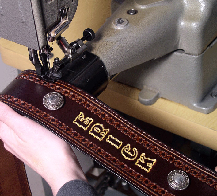 High Springs Leather  Men and Ladies Custom tooled Leather Name Belt