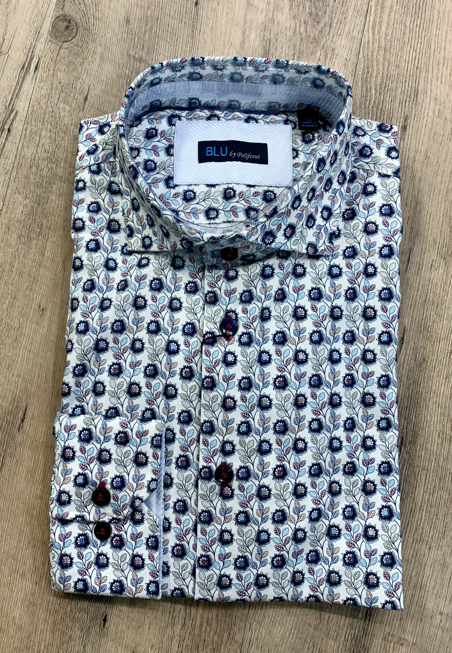 blu by polifroni dress shirts Polifroni BLU Slim Fit Non-Iron Dress Shirt