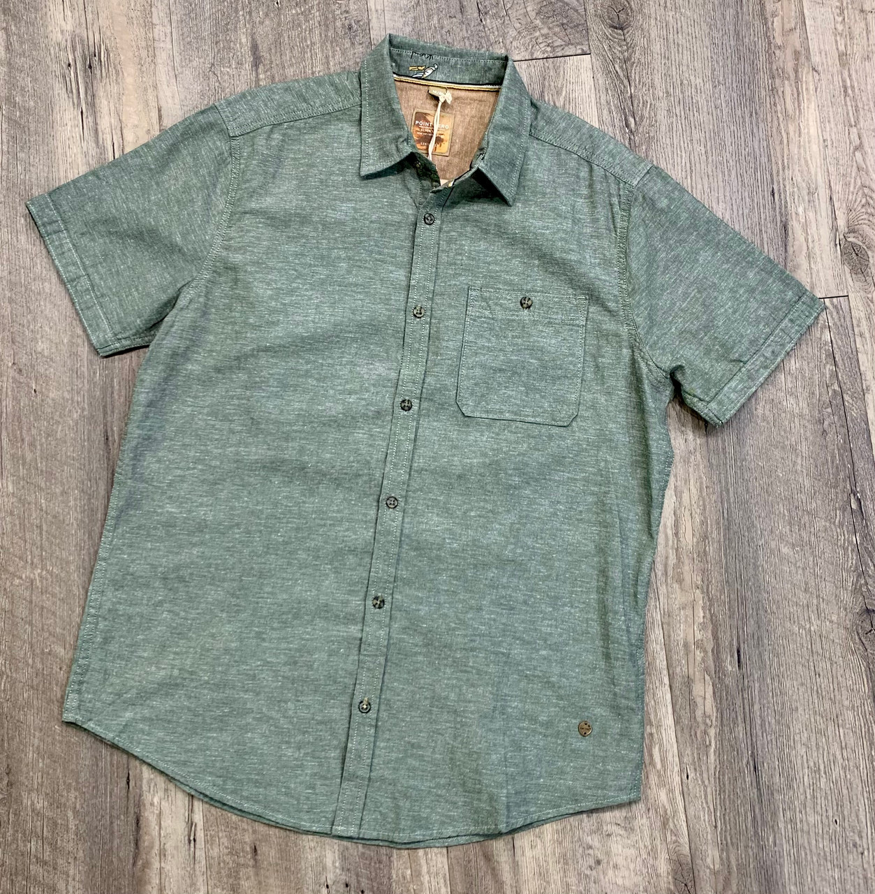 POINT ZERO Linen Short Sleeve Shirt 7464300 - Jims Clothes Closet
