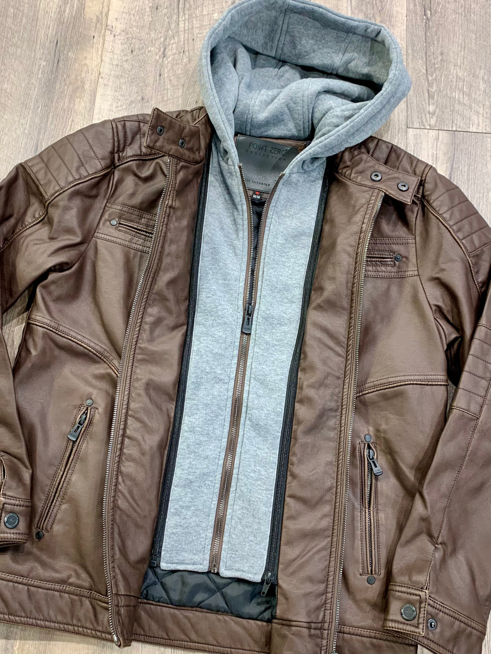 POINT ZERO Vegan Leather Jacket 7568425 - Jims Clothes Closet