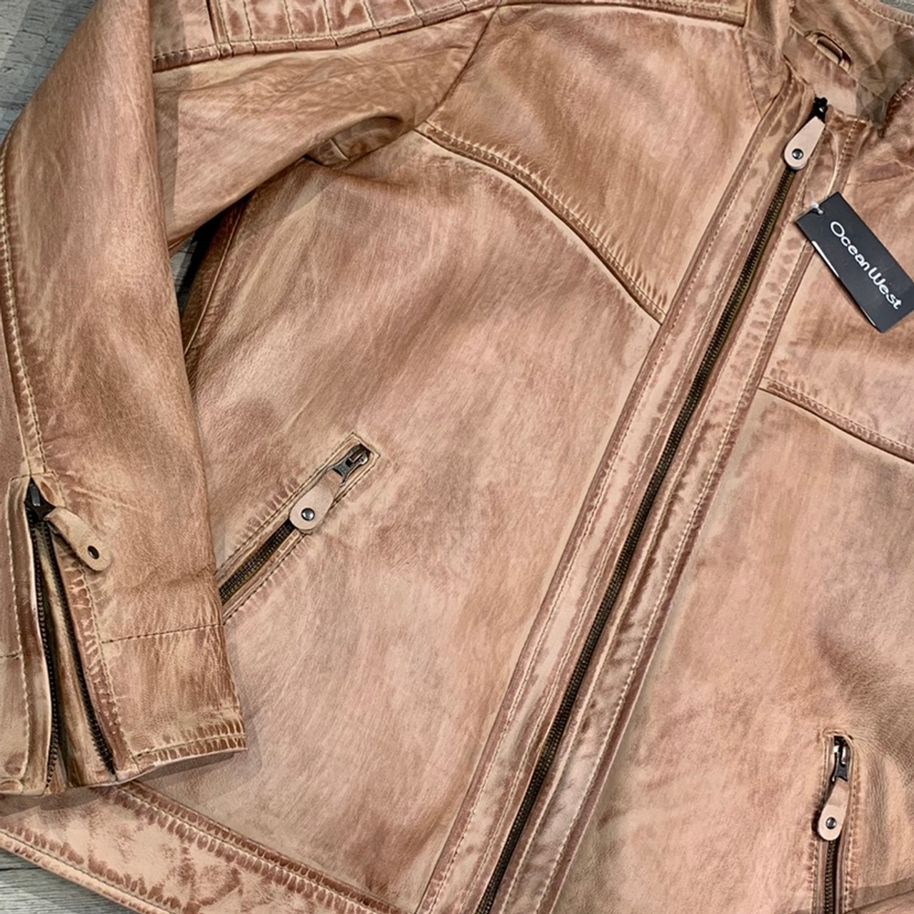 OCEAN WEST Leather Jacket 4015X (JCC16046)