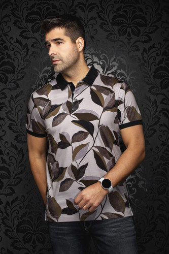 AU NOIR Short Sleeve  Polo Verdo