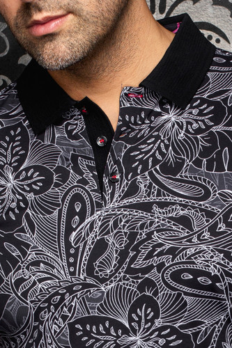 AU NOIR Short Sleeve Polo Monterosso